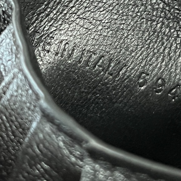 BALENCIAGA Perforated Logo Leather Bifold Wallet - Picture 6 of 8